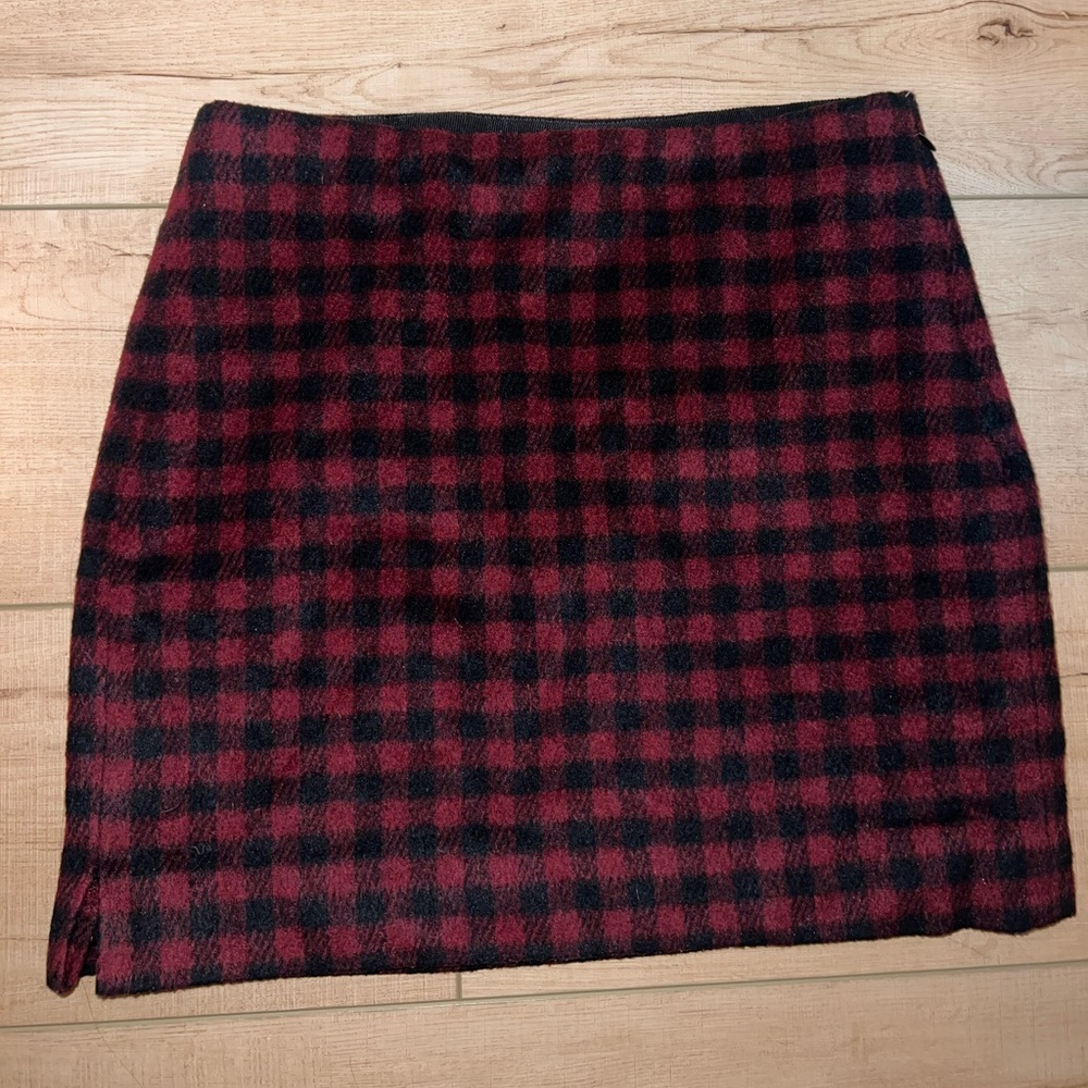 Madewell wool blend mini skirt